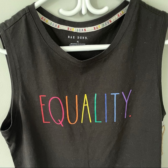 Rae Dunn EQUALITY tank top large Host Pick - Picture 3 of 5